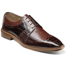 Travato Wingtip Oxford  Stacy Adams Dress Shoes in Brown  Cognac Multi for Men
