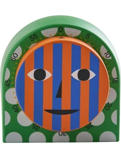 NEW Dusen Dusen Everybody Kitchen Timer Polka Dot Kitsch Design Mechanical