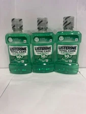 3 x  8.45 oz Listerine Total Care Protect Fresh Mint (250ml) Expired 11/2025