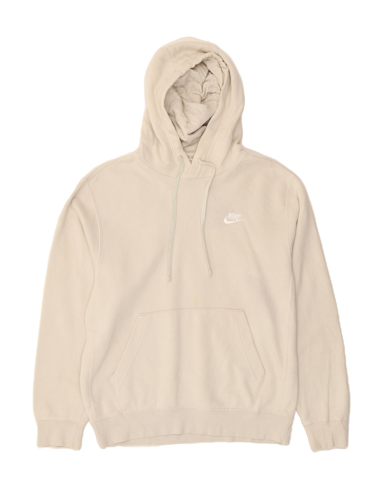 OFF WHITE X NIKE NIKE maglione uomo con cappuccio piccolo bianco sporco cotone AM10