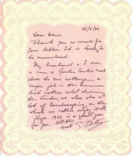 Belita Signed Autographed Personal Letter Skater Actress 1982 JSA II43991