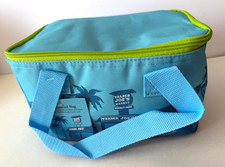 Trader Joe's Mini Insulated Tote Bag - Sea Blue - 10" x 6" x 6" 1.5 Gal New
