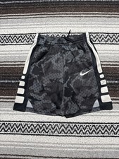 Nike ELITE Basketball Shorts Camo Dri-Fit Athletic Gray Boys Size Medium