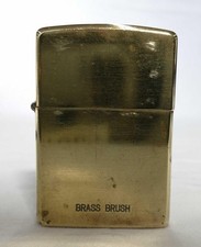 ZIPPO Brass Brush Oil Lighter Rare Classic Collectible