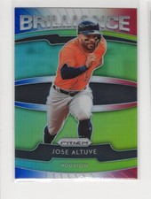 2020 Panini Prizm Brilliance Red White & Blue Prizm Jose Altuve #B-7 Astros