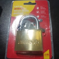 50Mm Brass Padlock Large Toolbox Lock Dial Suitcase Travel Locker Hardened New