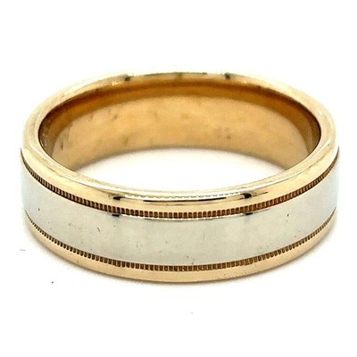 14 Karat 5,8 mm Ehering Ring mehrfarbig Gold 6,0 g Größe 6