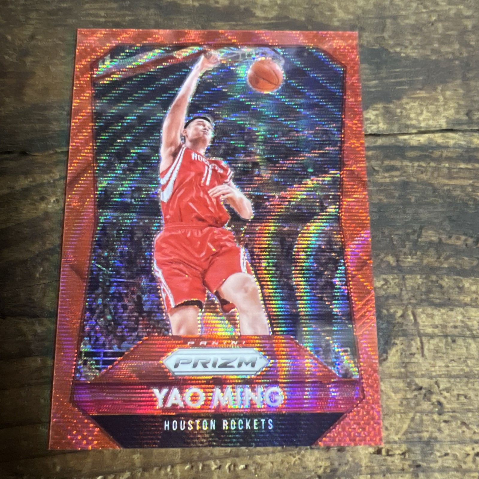 2015-16 Panini Prizm Ruby Wave Prizm /350 Yao Ming #262 color match
