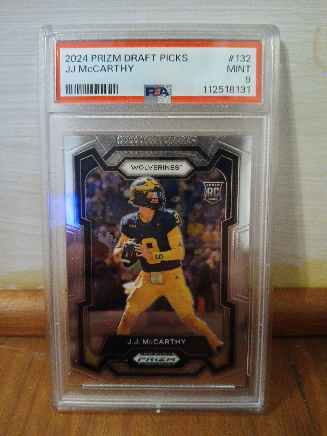 2024 Panini Prizm Draft Picks - J.J. McCarthy #132 (RC) Cheap Slab