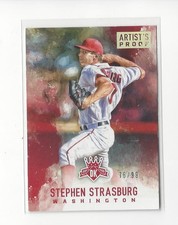 2017 Diamond Kings Artist's Proof Gold #123 Stephen Strasburg Nationals /99
