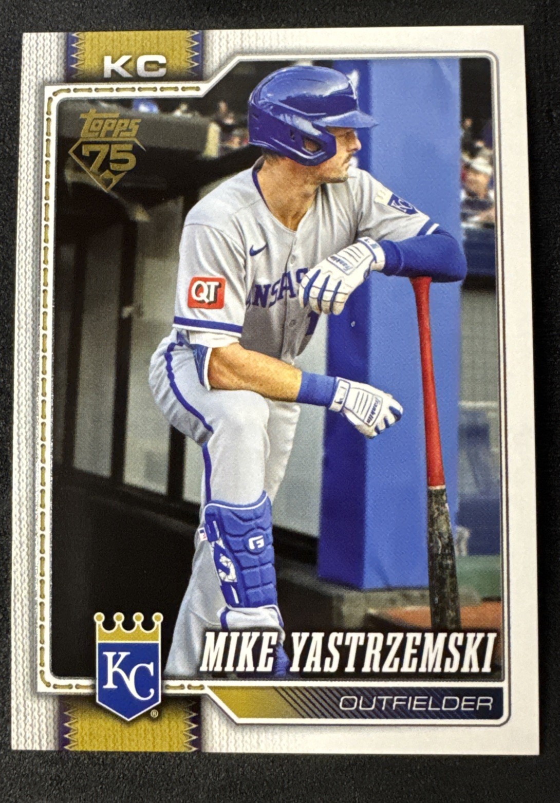 2026 Topps Mike Yastrzemski #242 Golden Mirror Image Variation SSP KC Royals
