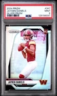 JAYDEN DANIELS 2024 PANINI PRIZM SILVER ROOKIE RC #347 PSA 9 MINT COMMANDERS LSU