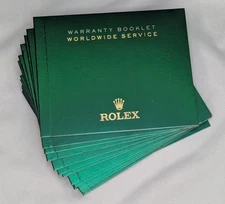 Rolex Warranty Worldwide Service Booklet Manual 