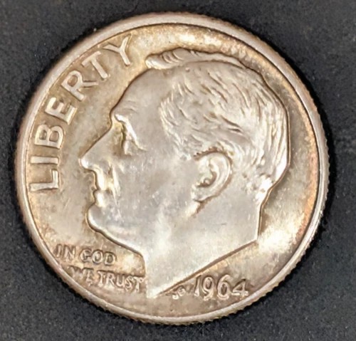 A Roosevelt Dime from 1964! The last Year they were Minted with Silver! D-Mint