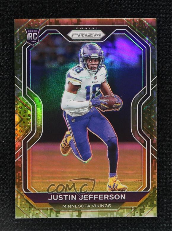 2020 Panini Prizm Rookie Camo Prizm 2/25 Justin Jefferson #398 06st