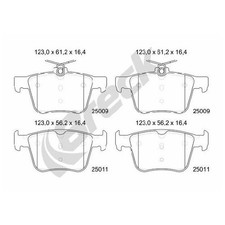 Satz Bremsbeläge 26210158 Bremsklötze hinten für Seat Tarraco KN2