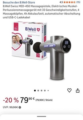 B.Well Swiss MED-450 Massagepistole
