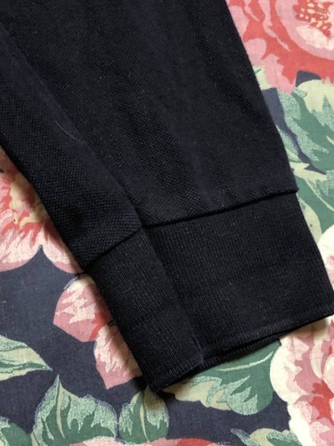 Polo Fred Perry uomo nera cotone manica lunga casual preppy XL rara Y2K - Foto 8 di 20