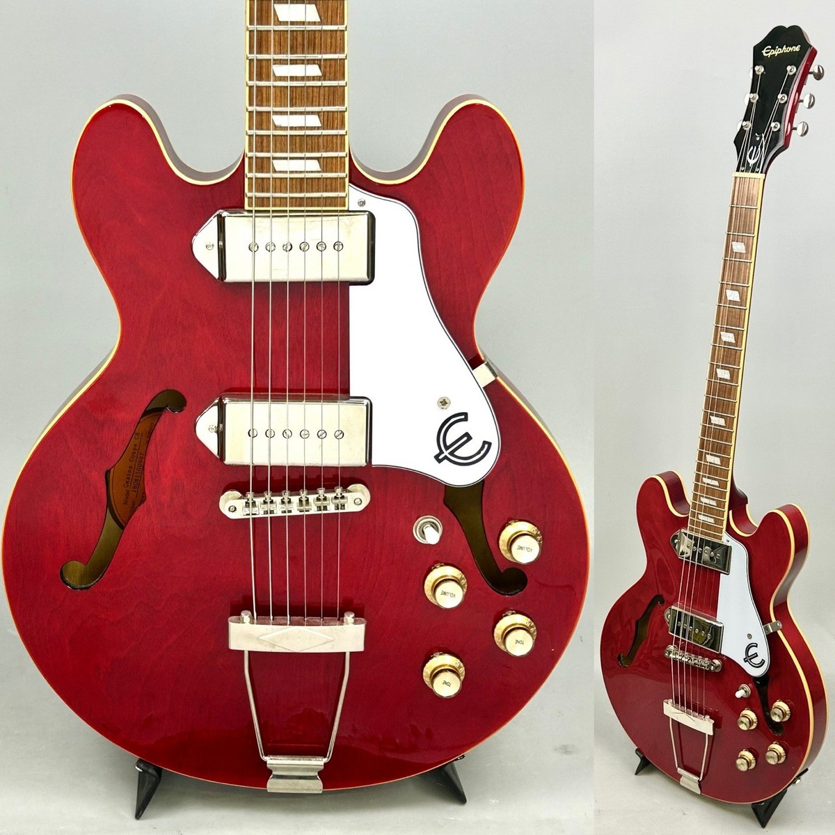 ギター Epiphone Casino Amazon.com: Epiphone Casino Archtop Hollowbody, Vintage