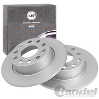 2X ABS Bremsscheiben 253Mm Voll Hinten Passend FüR Audi A3 Seat Altea Leon Toled