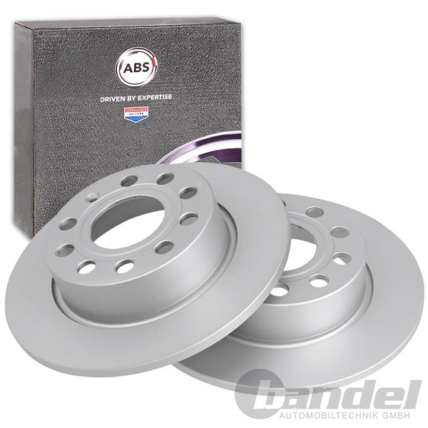2X ABS Bremsscheiben 253Mm Voll Hinten Passend FüR Audi A3 Seat Altea Leon Toled-image