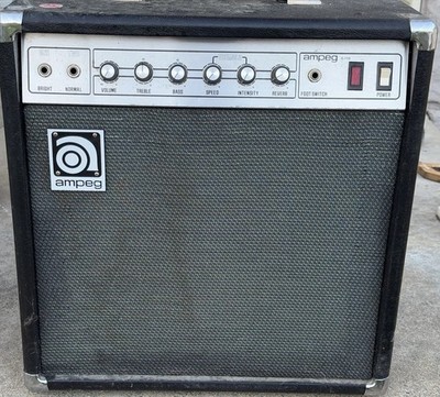 Vintage Ampeg Guitar Amp - Model G-110 One-Bright Two-Normal and Foot Switch