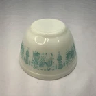 Pyrex Amish Butterprint Small 1 1/2 PT Mixing Bowl Turquoise White #401