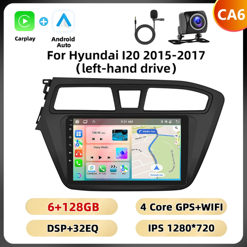 AUTORADIO 2DIN HYUNDAI I20 2015-2017 WIFI 4G ANDROID CARPLAY GPS DSP AI VOICE - Foto 23 di 26