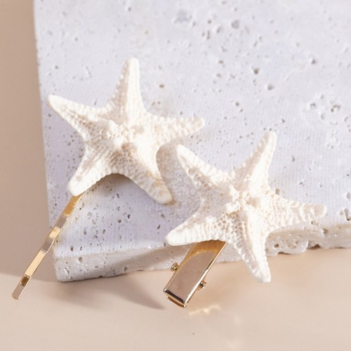 2pcs Elegant Hair Clip Beach Wedding Hair Accessory For Vacation Daily Styling - Picture 4 of 8