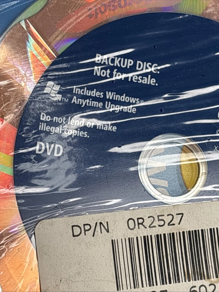 Dell Backup Disc DVD Manual 64-bit 2009 Includes Windows Anytime Upgrade - Image 4 of 4