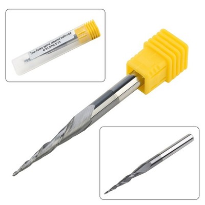 R0.5*D6*30.5*75L 2-Fl?te Schaftfr?sers HRC55 Taper Fr?ser CNC Bohrer Werkzeug