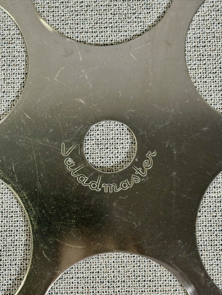 Saladmaster 6-Cup Egg Poacher Insert & Cups Stainless Steel 10 3/8" Vintage MCM