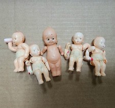 1930s Vintage Celluloid Kewpie Dolls Lot Japan Moveable Strung Arms Carnival
