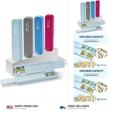 Weekly Pill Organizer - Travel Medicine Organizer, Pill Boxes and Organizer 2...