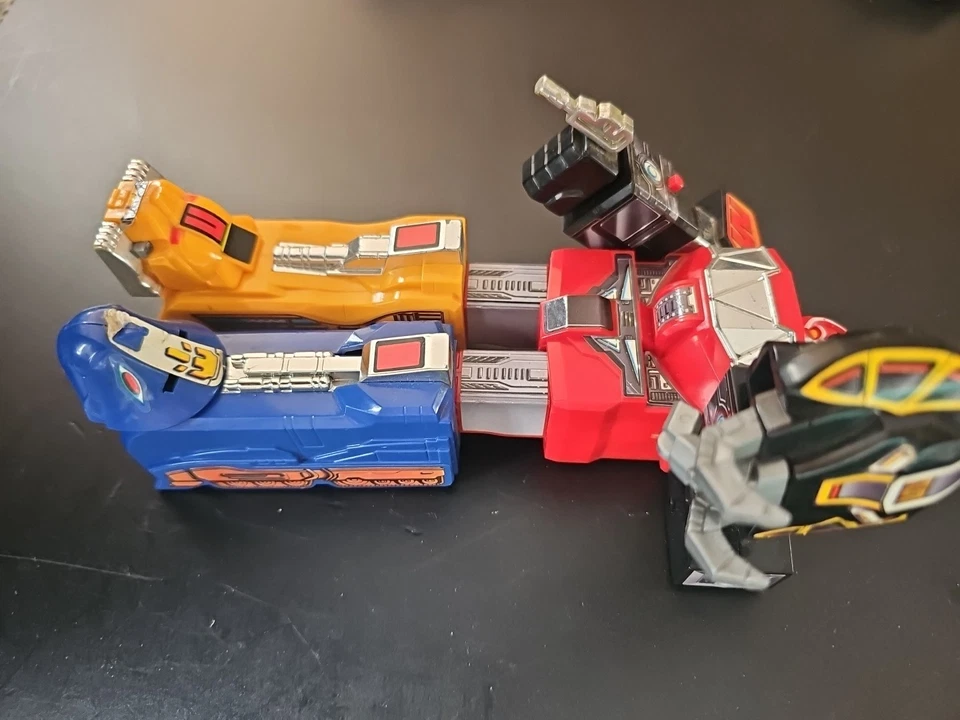 1991 Robot Megazord Power Rangers Plastique & Accessoires Bouclier & Pistolet - Photo 3/4