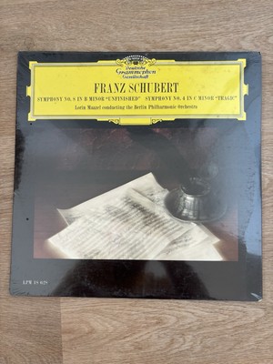 Franz Schubert Symph No 8 Unfinished No 4 Tragic LP VG+, Deutsche Grammophon