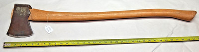 Collins Vtg. Axe, Jersey Pattern, 4-61/64'' Wide Bit 6-7/8'' Bit to Pole, 35'' Long