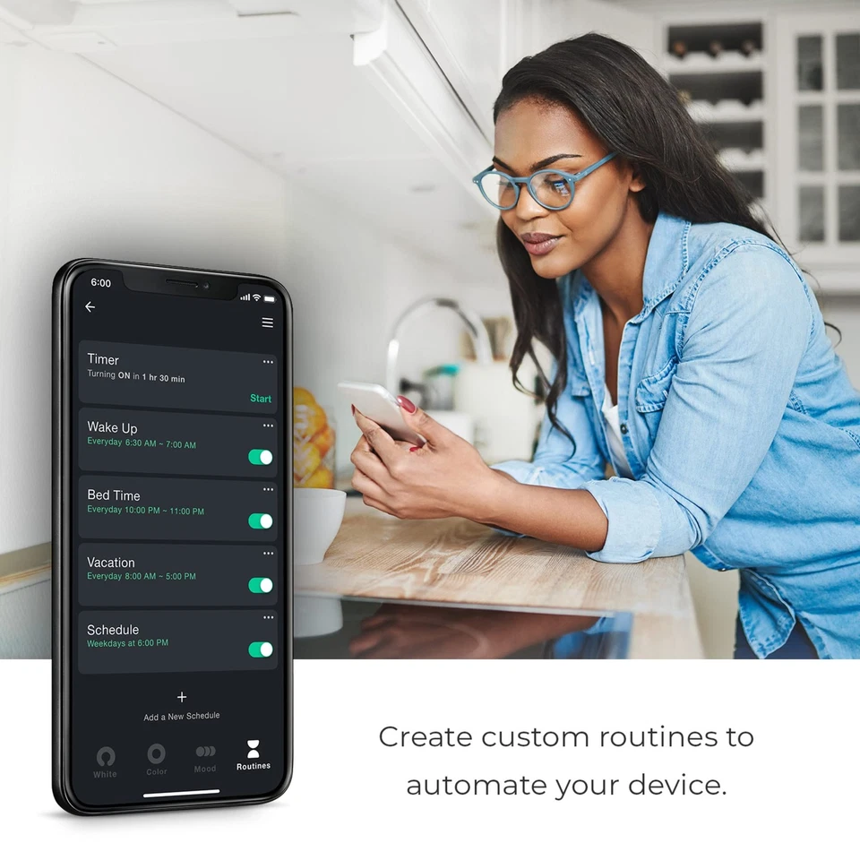 Electric 35851 Wi-Fi Smart 7 W (60 W Equivalent) Spiral Filament Multicolor C... - Image 3 of 4