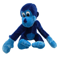 blue plush gorilla or monkey stuffed animal ages 3 8"