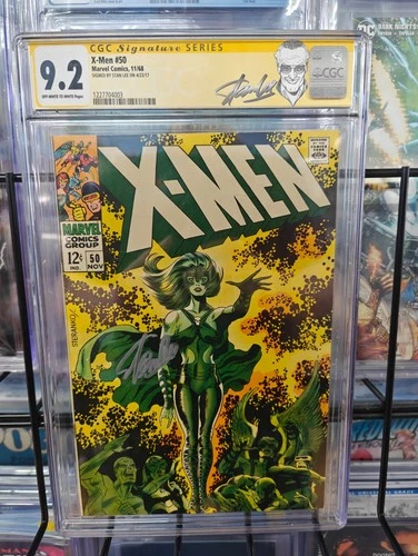 X-MEN #50 (1968) - CGC GRADE 9.2 - 2ND APP LORNA DANE MESMERO SSIGNED STAN LEE