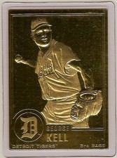 GEORGE KELL 22kt Gold Danbury Mint Card - HOF