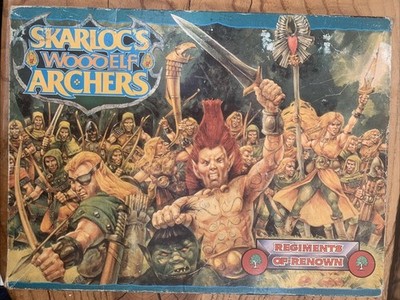 Warhammer Skarloc s Wood Elf Archers Regiment Of Renown Box Complete OOP (Ms3)