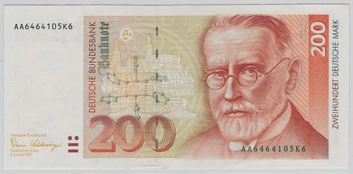 GERMANY/ DEUTSCHLAND 200 D-MARK 1989 XF++