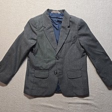 Cat and Jack Boys Gray Blazer Suit Jacket Size 5 Two-button