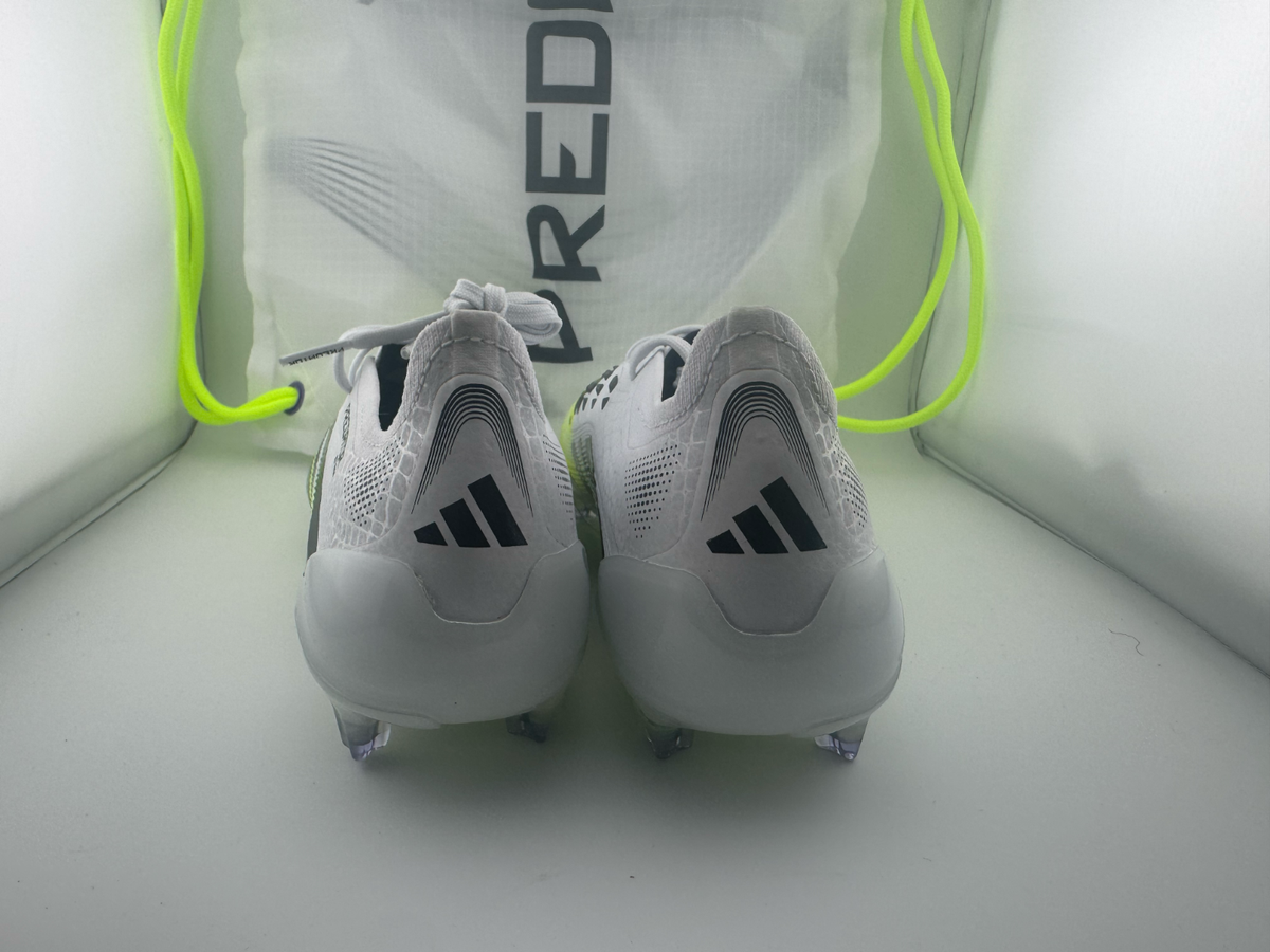 ADIDAS PREDATOR ELITE FIRM GROUND CLEATS WHITE / BLACK / LEMON
