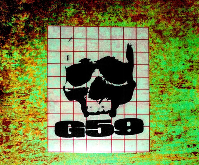 G59 Skull Vinyl Decal | HipHop Duo | Scrim | Ruby da Cherry | Suicideboys | LA