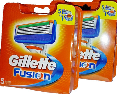 Gillette Fusion 5+1, 2er-Pack, (2x 5 Ersatzklingen)