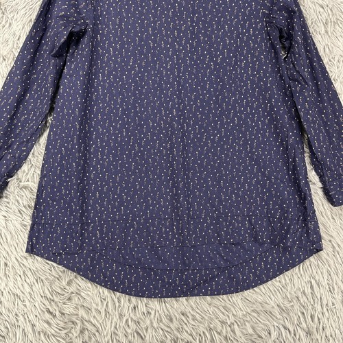 Madewell Tunic Top Women's XS Blue Prairie Boho Cottagecore Farmhouse Calico - Picture 6 of 10