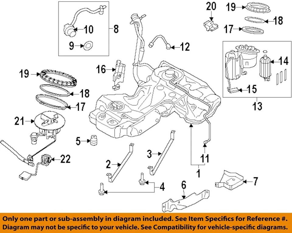 Tanque de combustível 2010 2011 2012 Audi S4 fabricante de equipamento original 3.0L AWD - Imagem 3 de 4