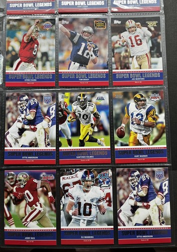 2011 Topps Super Bowl Legends Joe Montana, Tom Brady, Steve Young Lot (12)🔥🔥🔥 - Picture 3 of 6